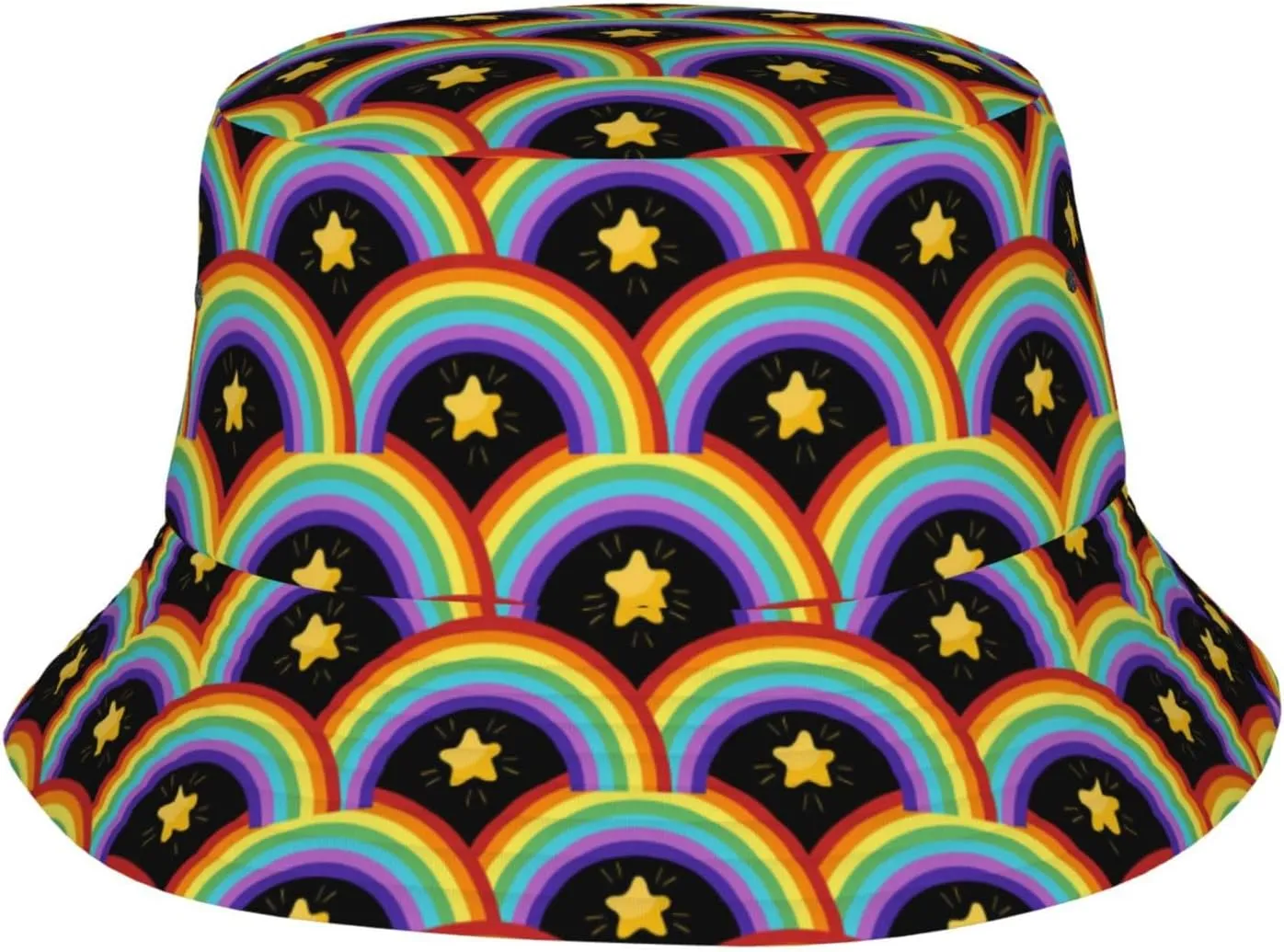 LGBT Gay Pride Bucket Hat Wide Brim Sun Protection Hat Summer Rainbow LGBT Fishing Outdoor Hats for Men and Women
