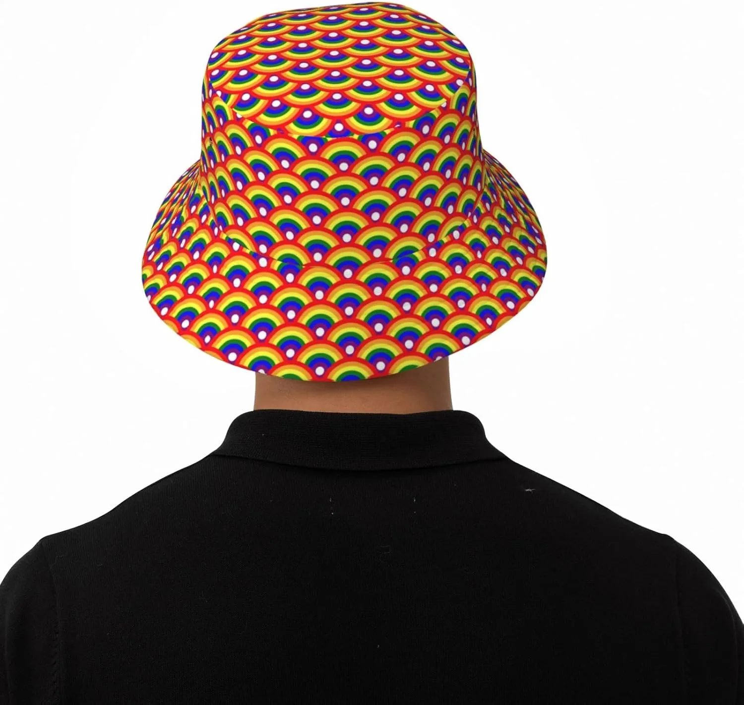 LGBT Gay Pride Bucket Hat Wide Brim Sun Protection Hat Summer Rainbow LGBT Fishing Outdoor Hats for Men and Women