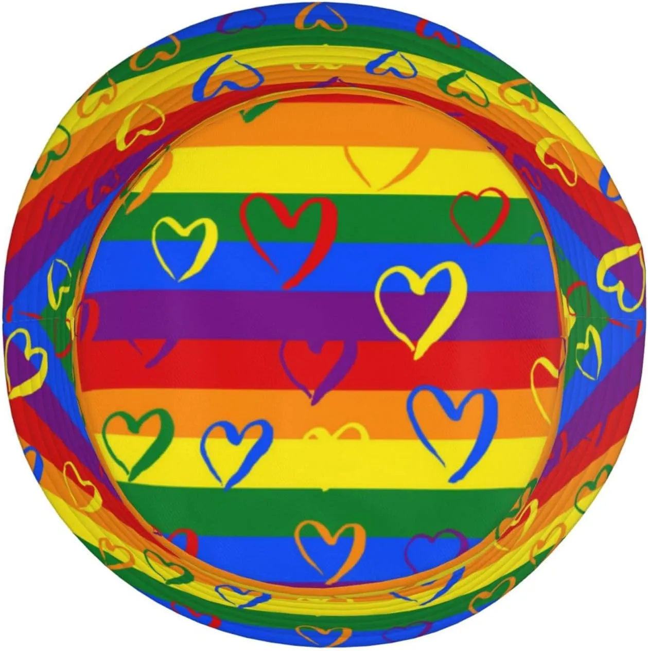 LGBT Gay Pride Bucket Hat Wide Brim Sun Protection Hat Summer Rainbow LGBT Fishing Outdoor Hats for Men and Women