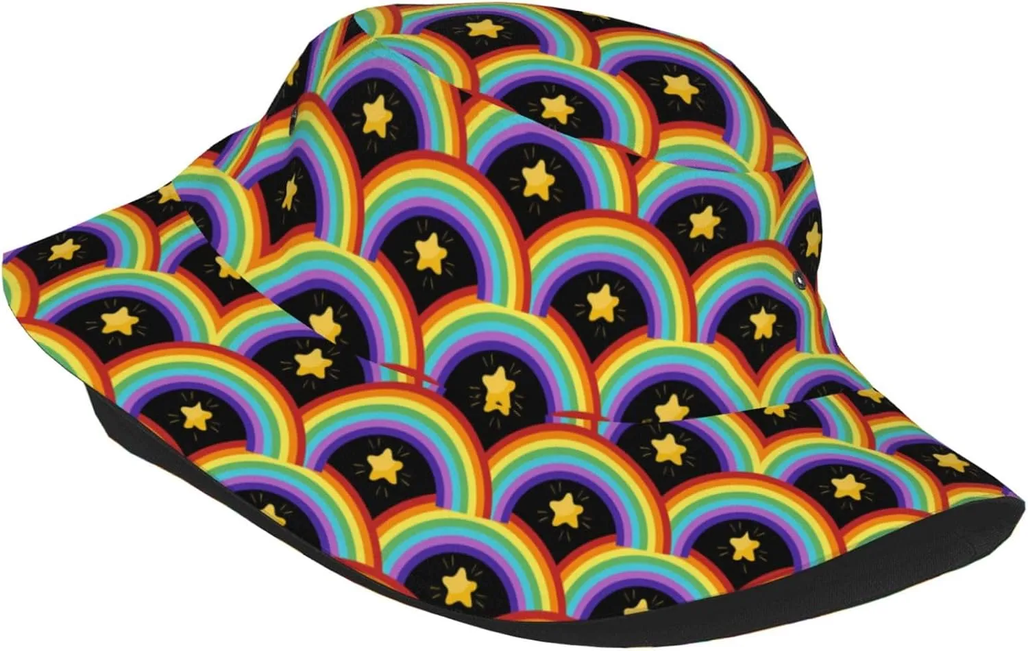 LGBT Gay Pride Bucket Hat Wide Brim Sun Protection Hat Summer Rainbow LGBT Fishing Outdoor Hats for Men and Women