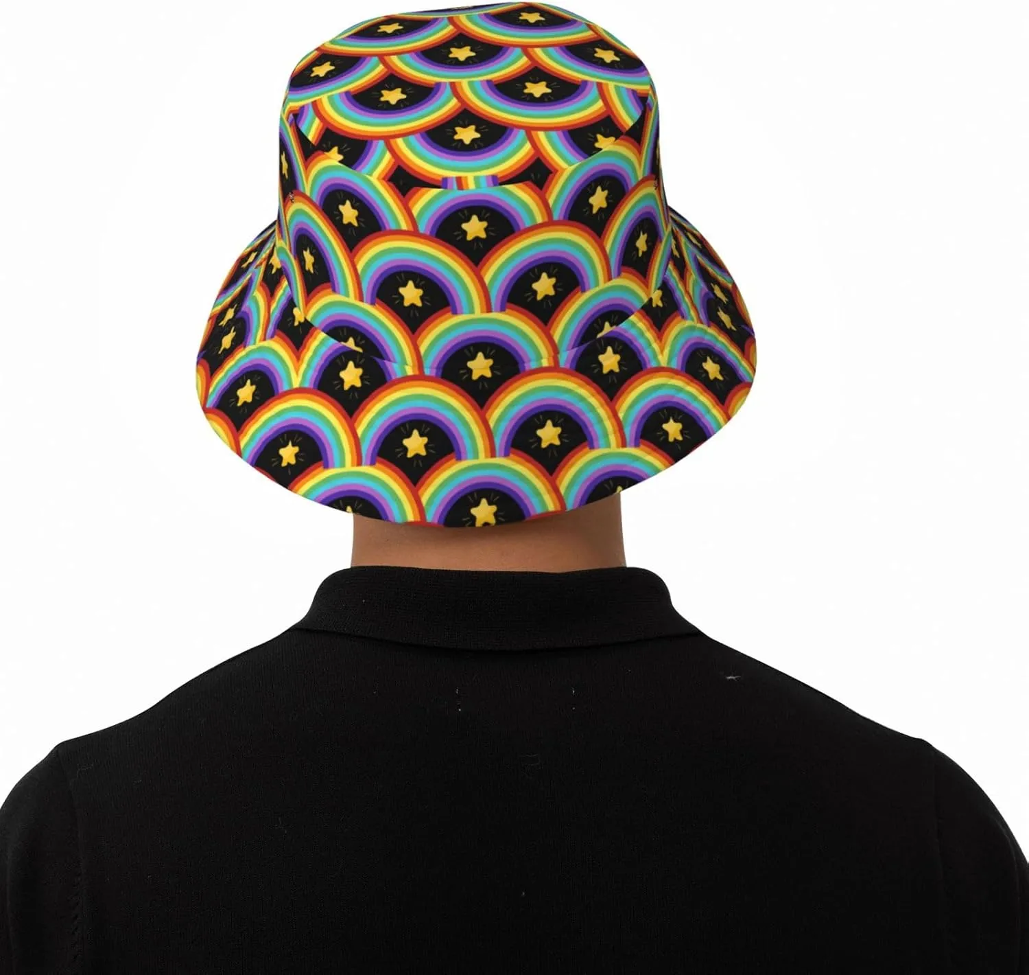 LGBT Gay Pride Bucket Hat Wide Brim Sun Protection Hat Summer Rainbow LGBT Fishing Outdoor Hats for Men and Women