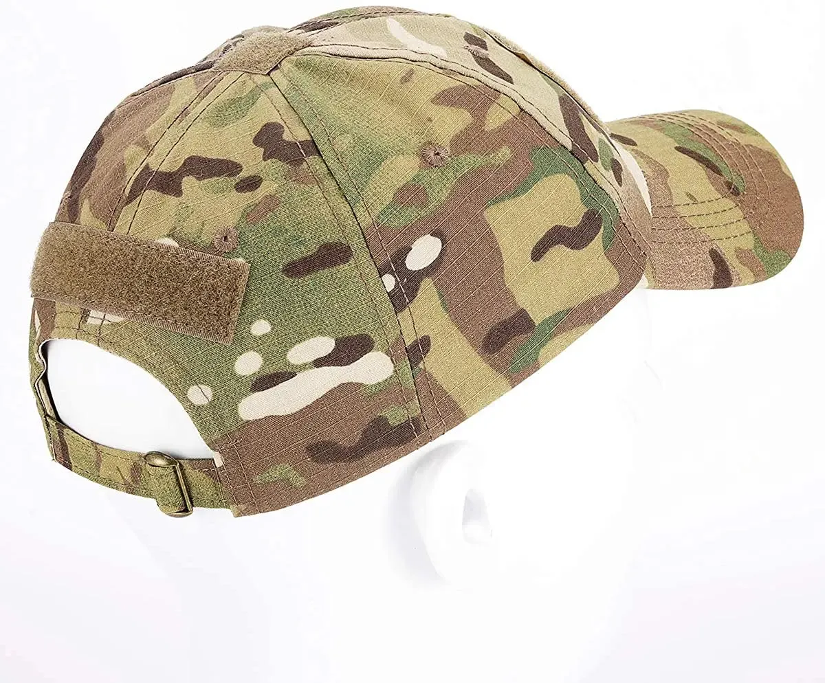 Lightbird Multicam  Hat with 6 PCS Military Patch