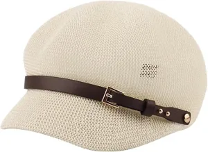 Lightweight Newsboy Cap Beret Breathable Mesh Sun Hat Beach Hats for Women