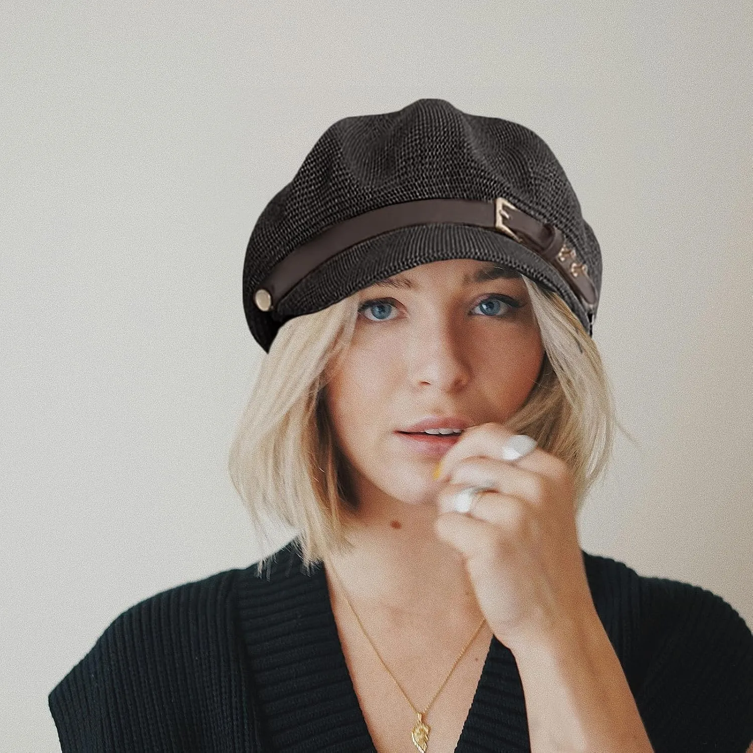 Lightweight Newsboy Cap Beret Breathable Mesh Sun Hat Beach Hats for Women