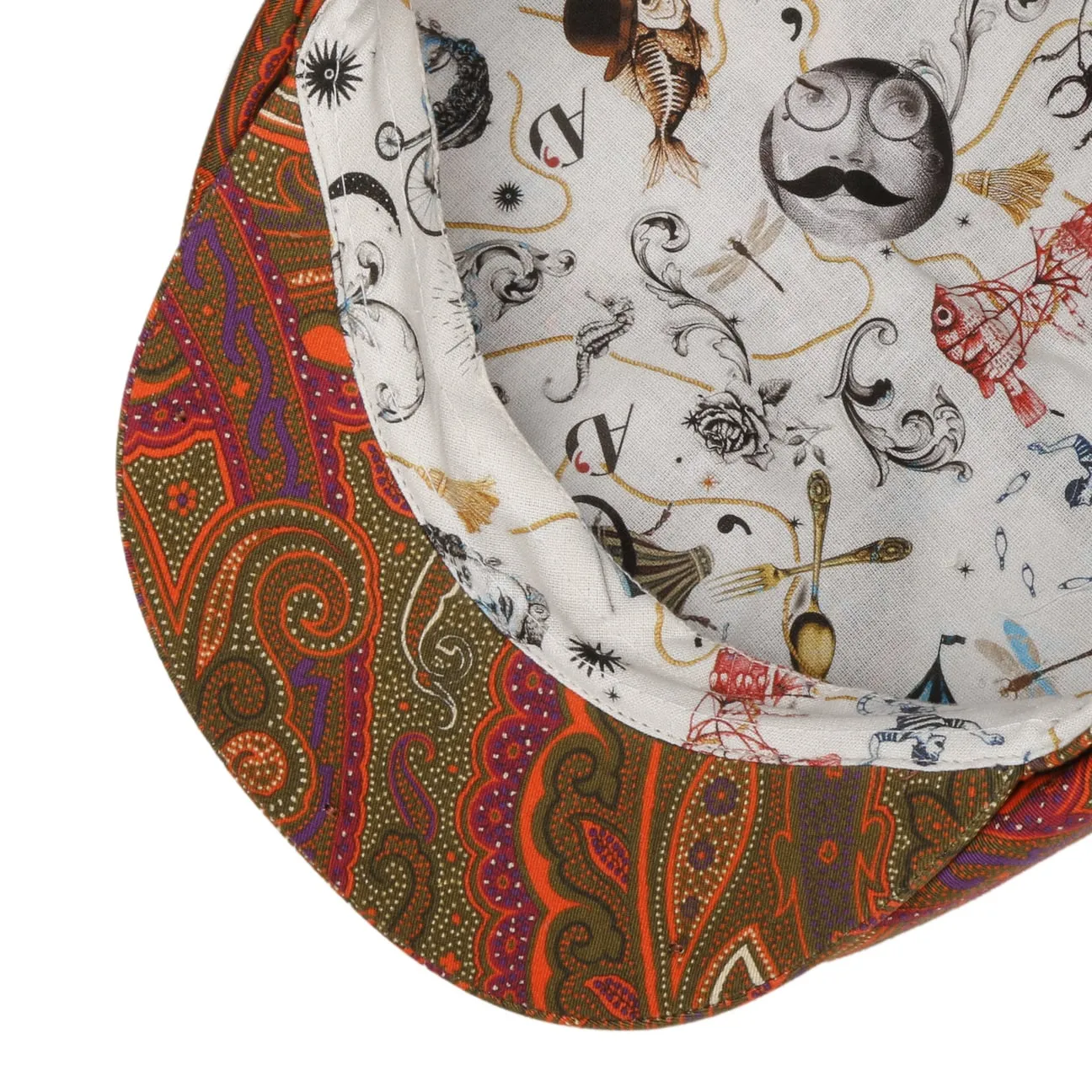 Livelco Paisley Flat Cap by Alfonso DEste