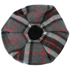 Locharron of Scotland Thomson Tartan Brushed Wool Tam - Grey/Red/White