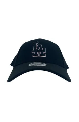 Los Angeles Dodgers 9FORTY Strapback Black Hexagon Pink