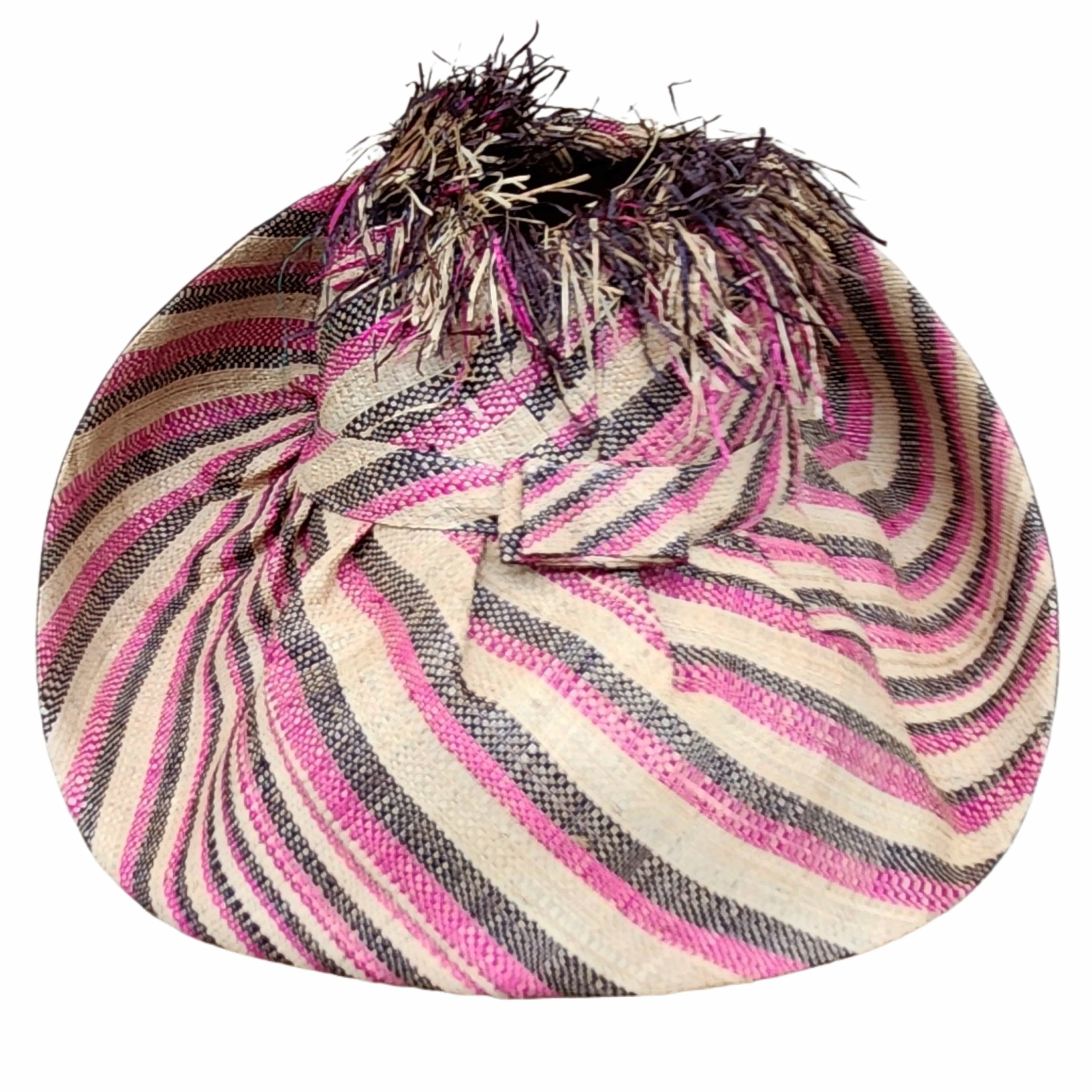 Luce: Madagascar Big Brim Crown Out Raffia Sun Hat