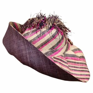 Luce: Madagascar Big Brim Crown Out Raffia Sun Hat