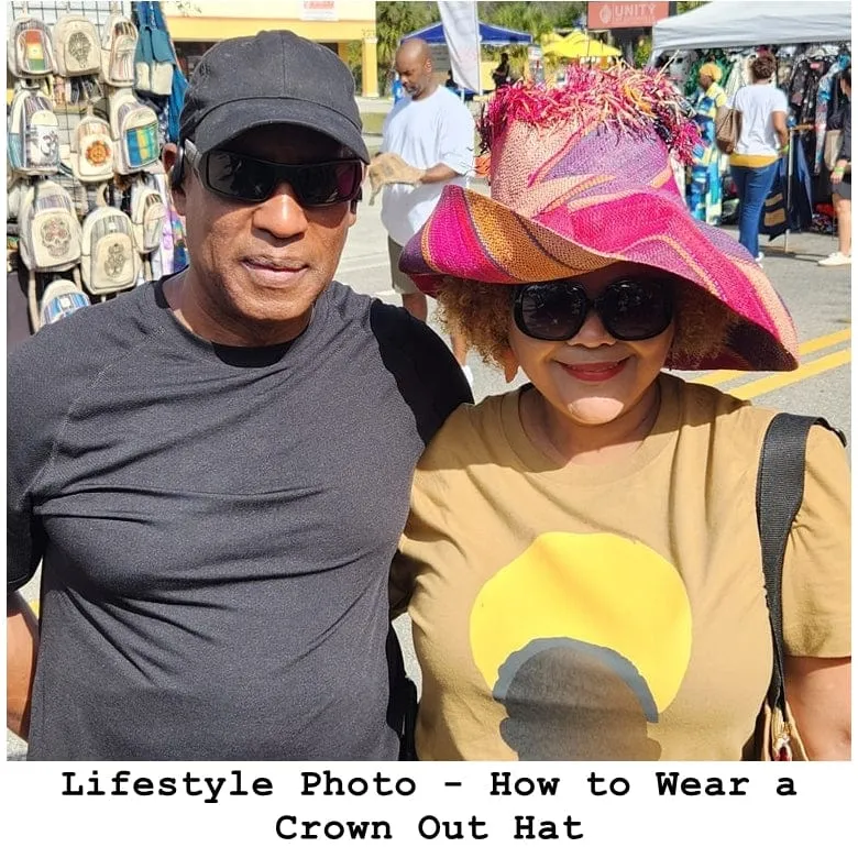 Lucia: Madagascar Big Brim Crown Out Raffia Sun Hat
