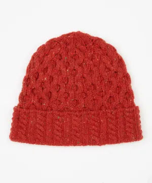 Luxe Aran Hat Chilli