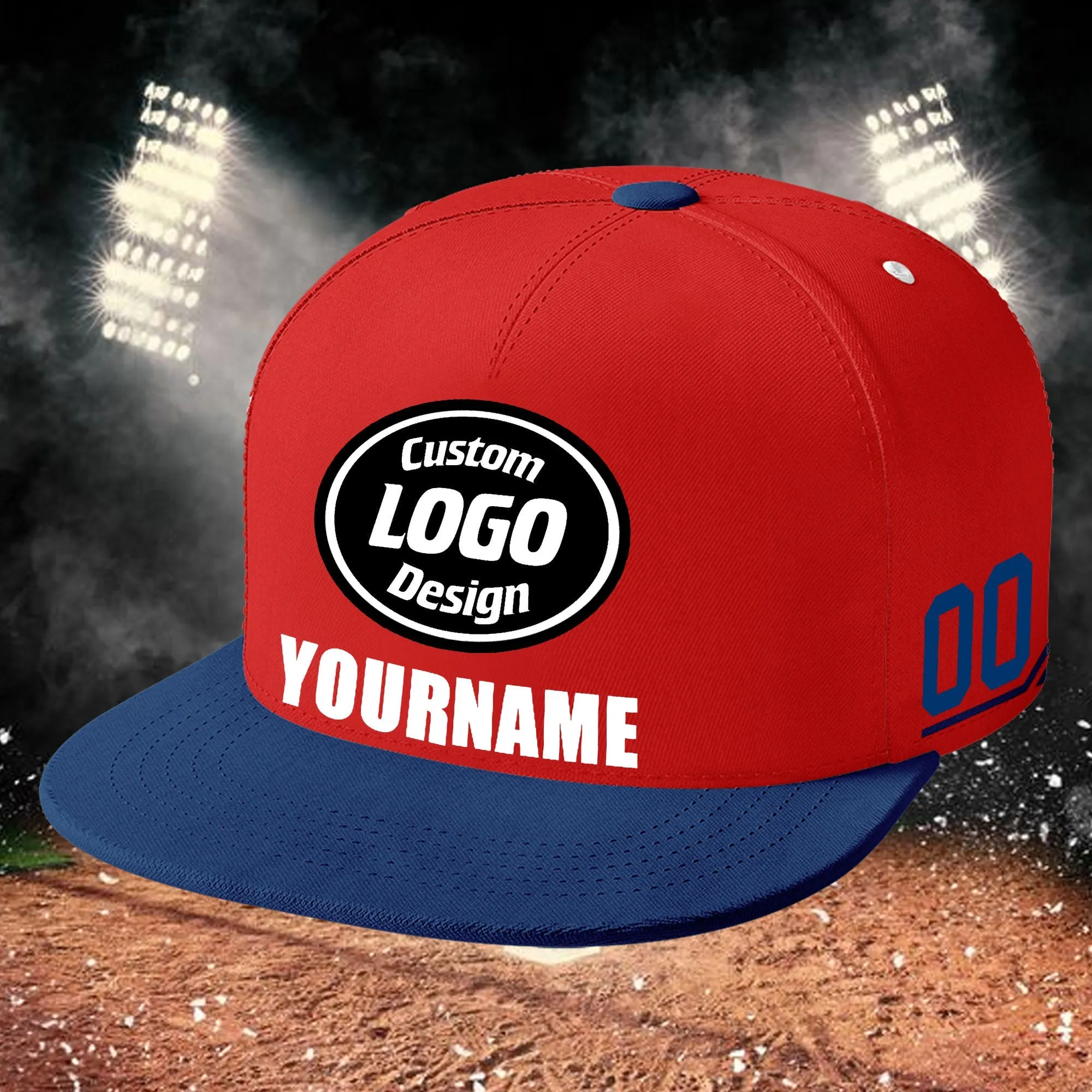Luxury Gifts,Custom Red Blue Jersey MaxSoul Shoes and Hat Combo Offer Personalized ZH-bd0b007e-e