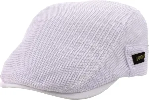 M MOACC Men Beret Hat Breathable Mesh Summer Newsboy Hats Adjustable Flat Cabbie Beret Cap