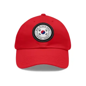Made in South Korea Hat with Leather Patch (Round)  - EmpressKorea