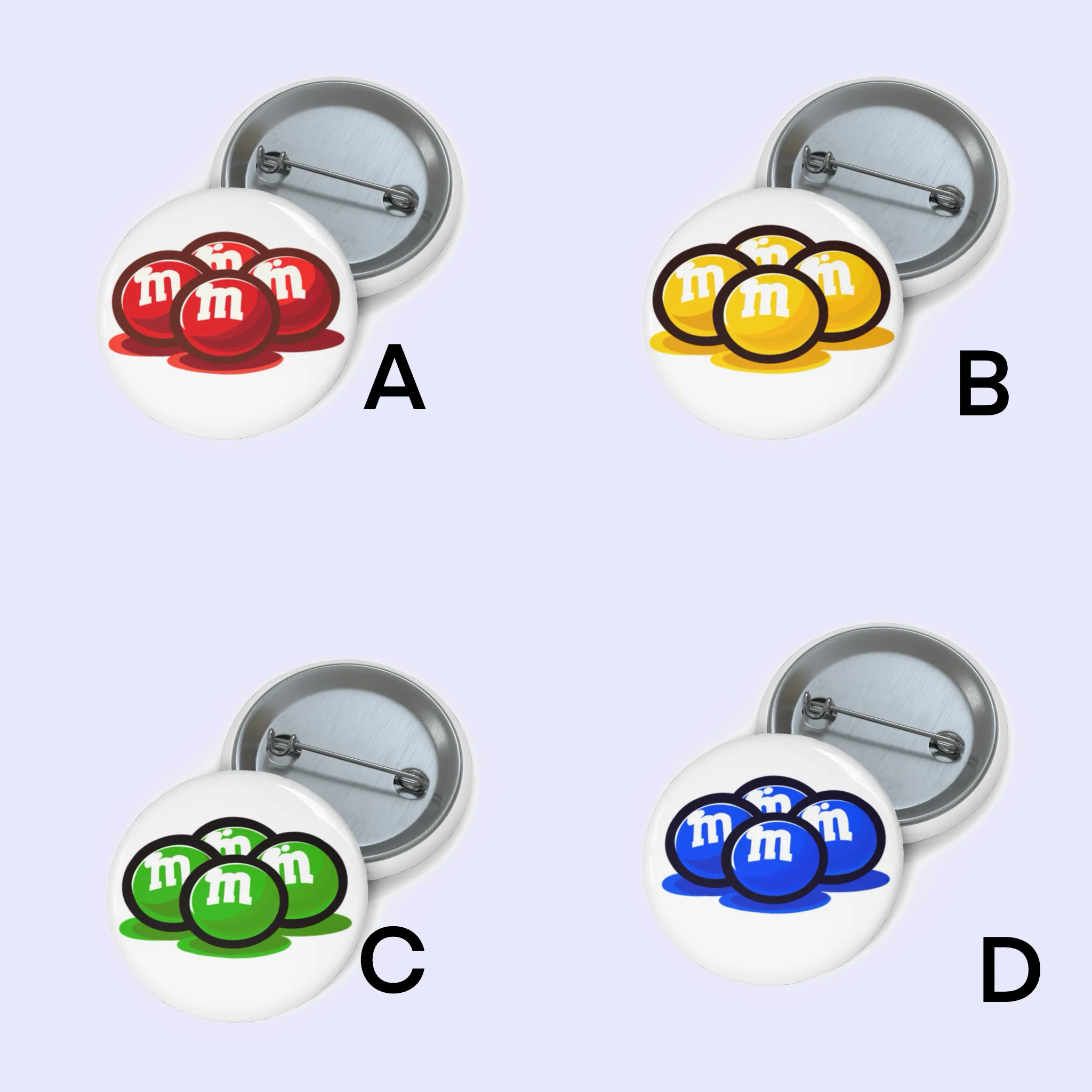 M&M Pin badge bundle