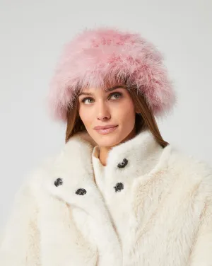 Marabou Feather Bucket Hat