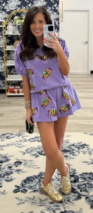 Mardi Gras Sequin Set