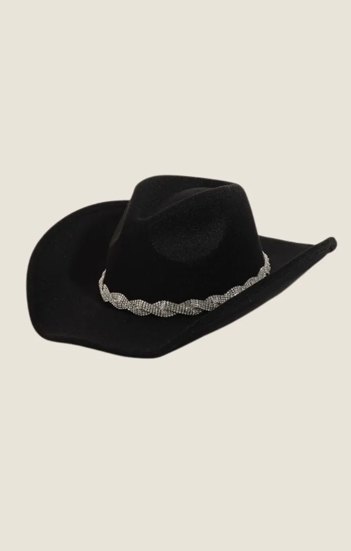 Marlow Rhinestone Chain Cowboy Hat