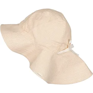 MarMar Fine Cotton Dijon Stripe Alba Long Sun Hat