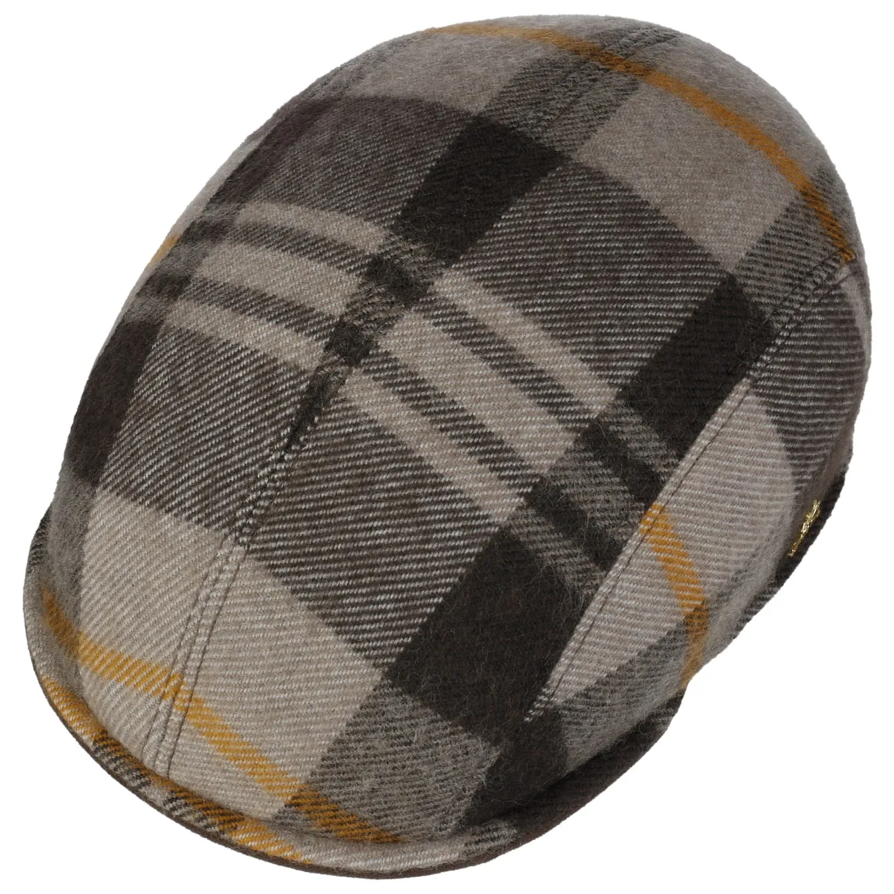 Mattrick Wool Check Flat Cap by Lierys