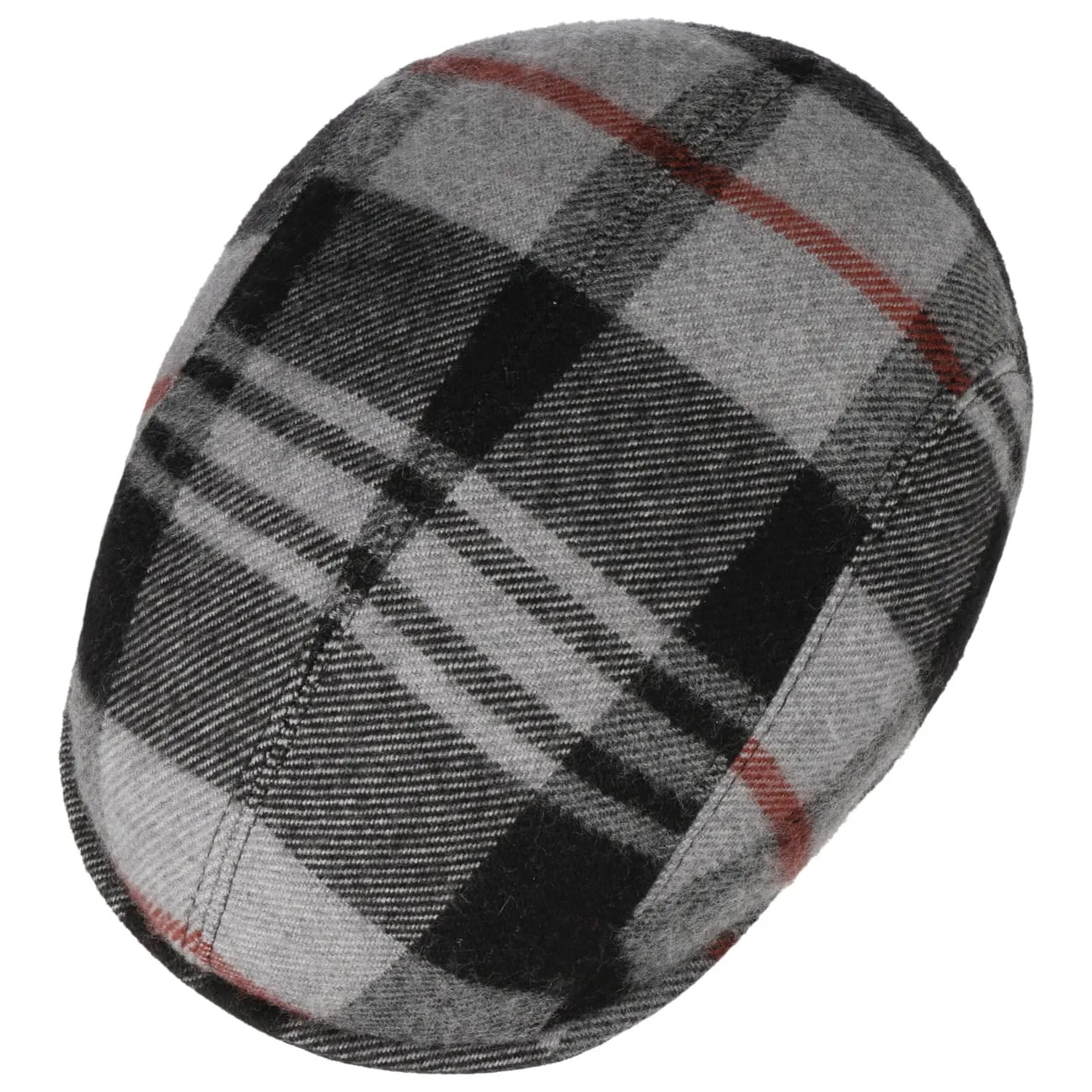 Mattrick Wool Check Flat Cap by Lierys