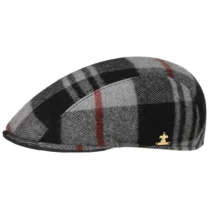 Mattrick Wool Check Flat Cap by Lierys