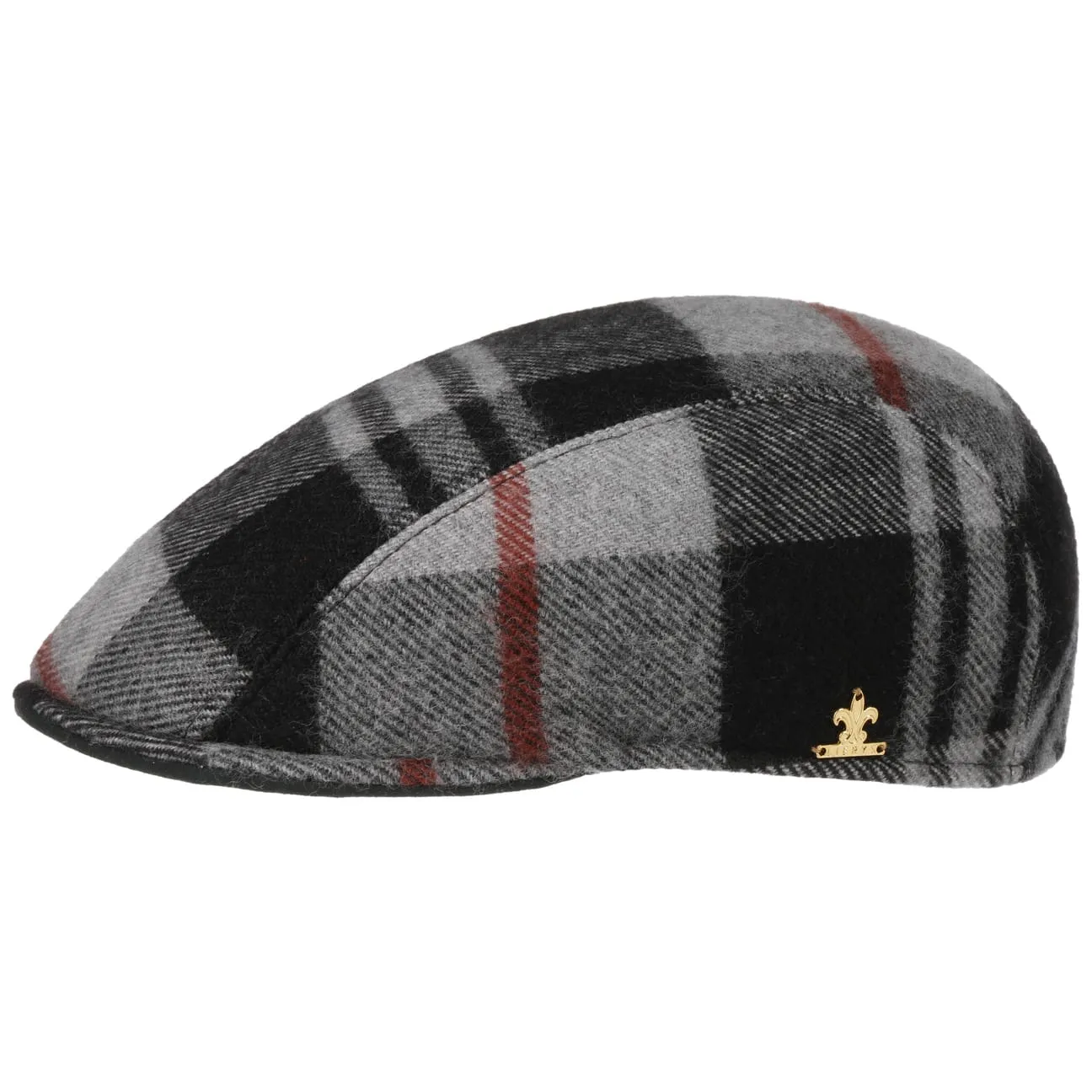 Mattrick Wool Check Flat Cap by Lierys