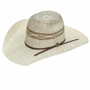 Men's Bangora Ivory/Brown 2 Cord Chocolate Western Hat By Ariat A73164