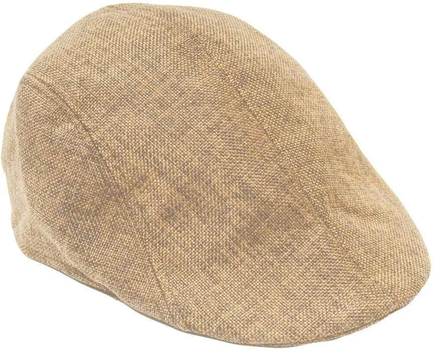 Men's Driver Beret Cap Adjustable Flat Newsboy Cap Classic Vintage Soft Irish Cabbie Hat Driving Hat Cap for Men