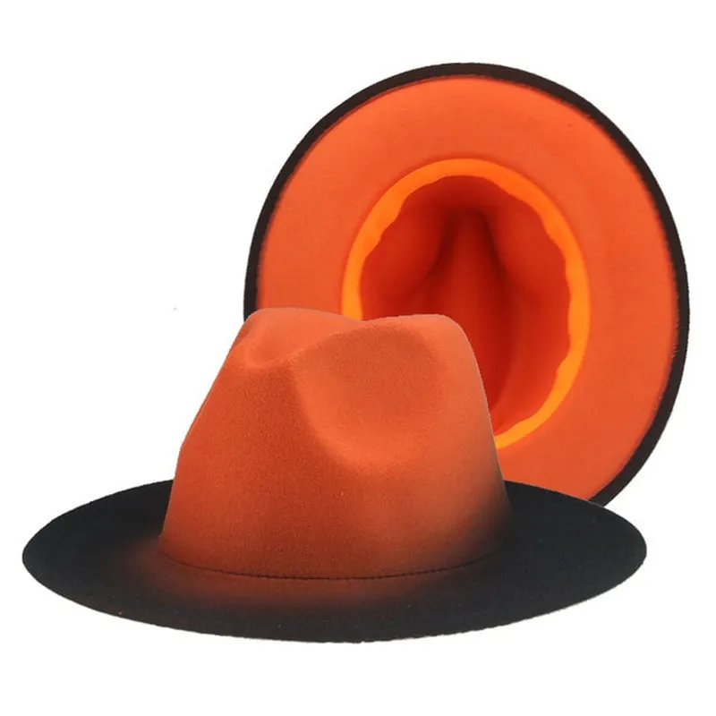 Men's Gradient Felt Fedoras | Popular Male Apparel and Accessories