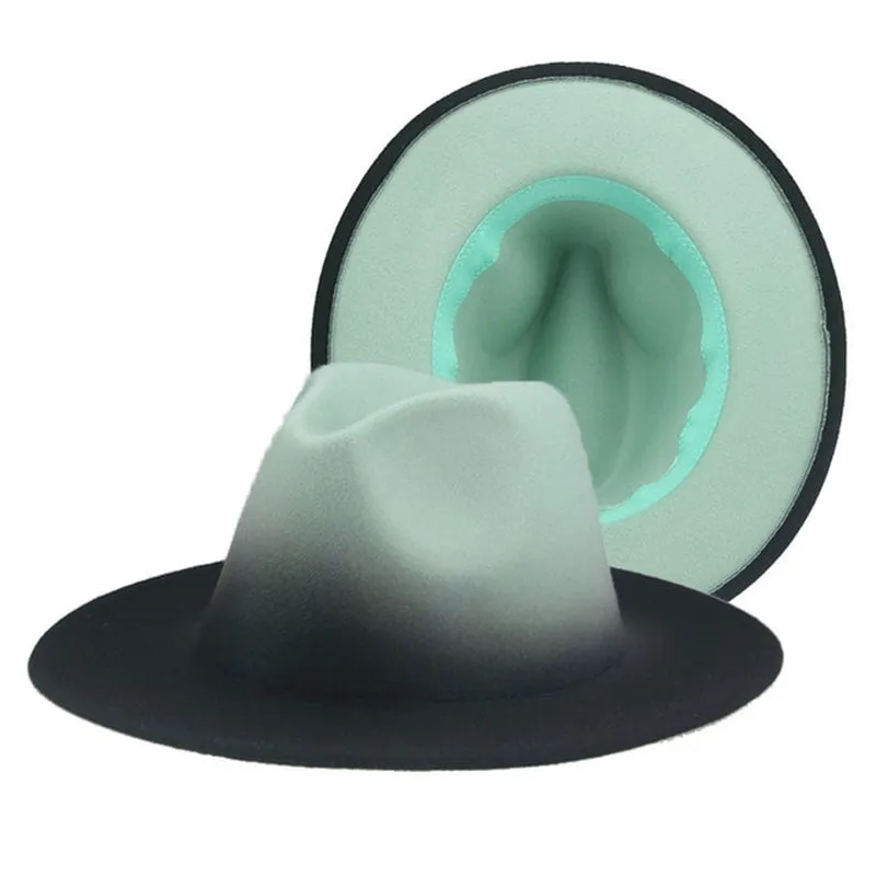 Men's Gradient Felt Fedoras | Popular Male Apparel and Accessories