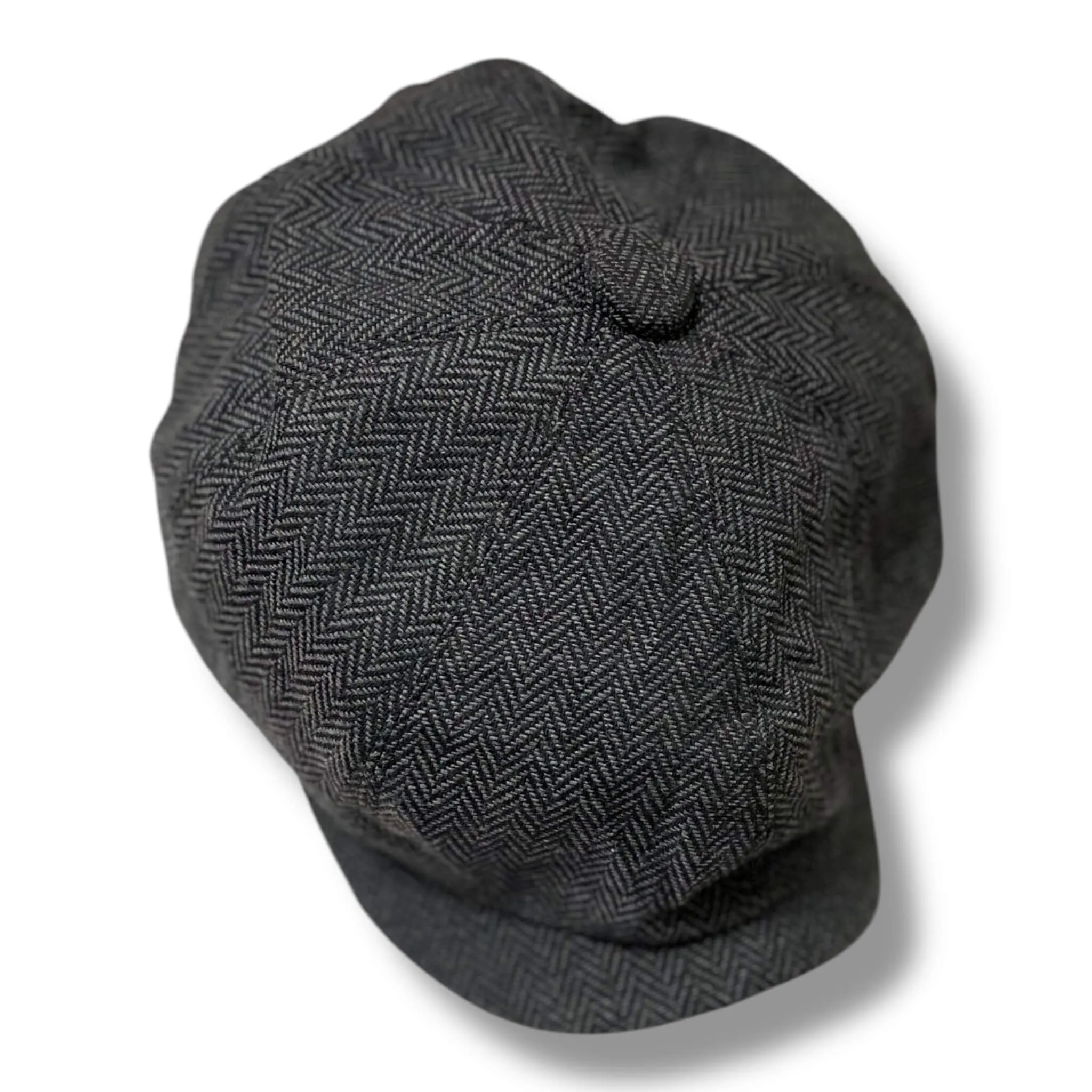 Men's Gray Grain Newsboy Cap