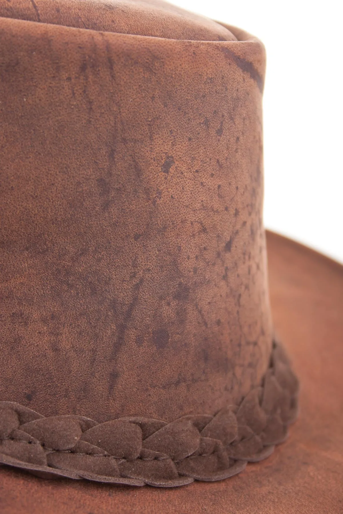 Men's Leather Cowboy Hat