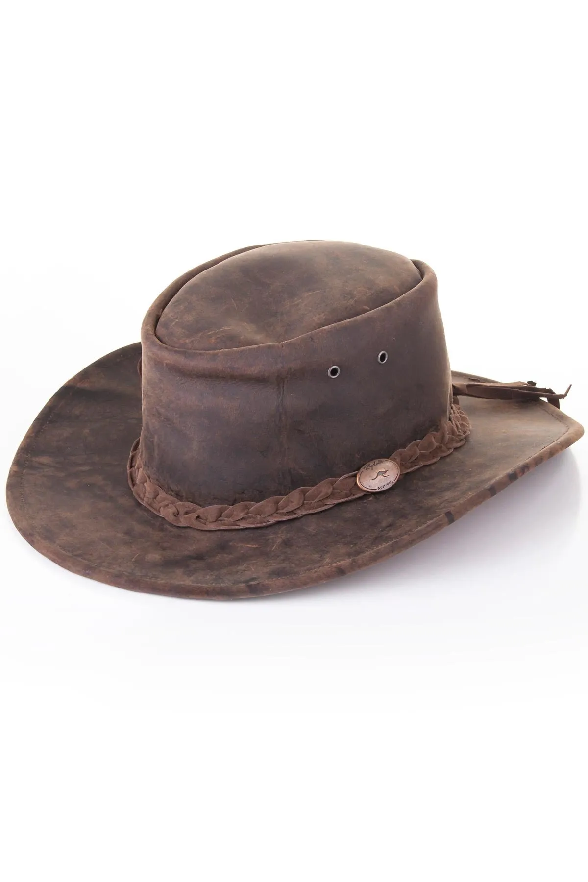 Men's Leather Cowboy Hat