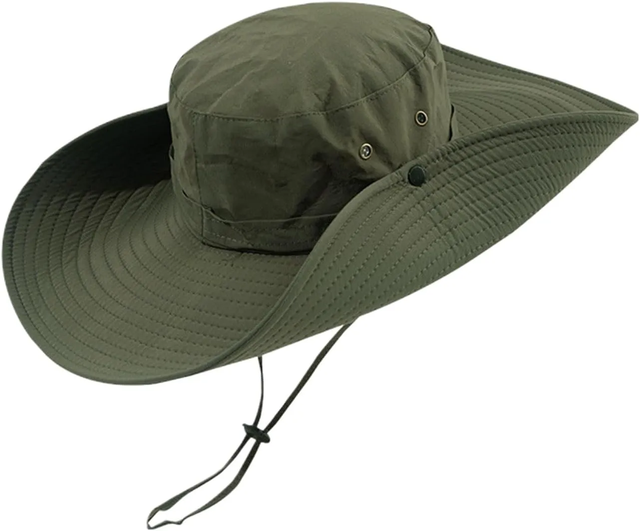 Men's Western Hat Summer Safari Hat Sun Protection Wide Brim Winter Metal Fishing Camping Classic Travel Cap