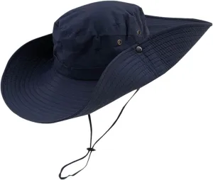 Men's Western Hat Summer Safari Hat Sun Protection Wide Brim Winter Metal Fishing Camping Classic Travel Cap