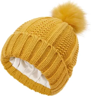 Men's Winter Beanie Hats for Men Women, Women's Knit pom Beanie Warm Cozy Knitted Cuffed Cap Camo Patch Beanie