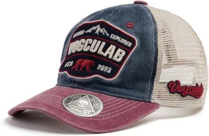 Men's/Women's Trucker Hat Adjustable Outdoor Back Snapback Cap Polar Bear Embroidered Unisex Baseball Cap