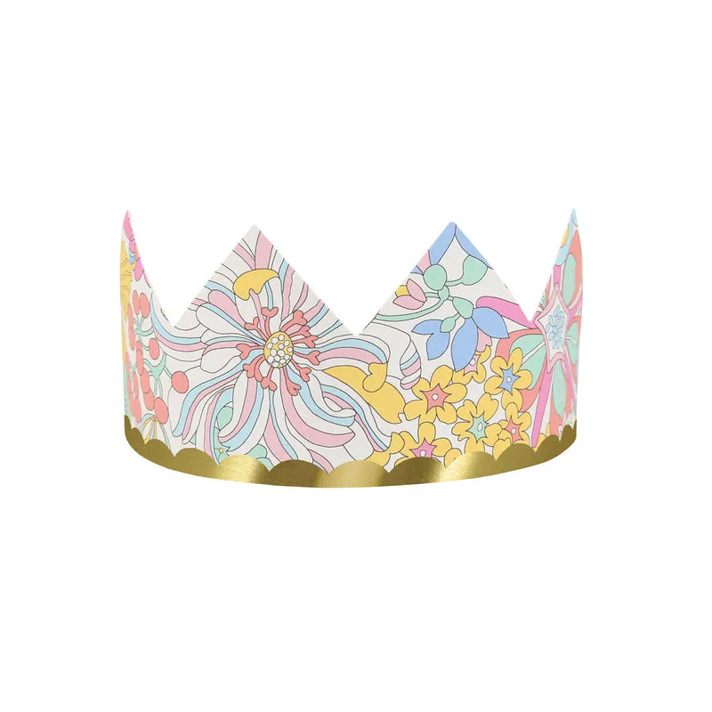 Meri Meri x Liberty Party Crowns 8pk.