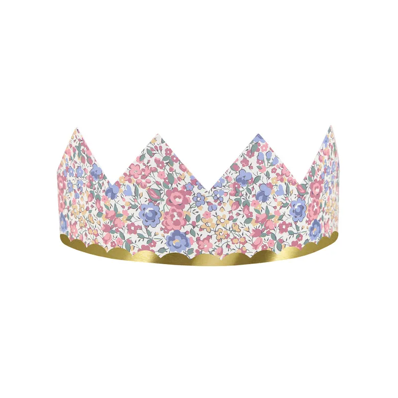 Meri Meri x Liberty Party Crowns 8pk.