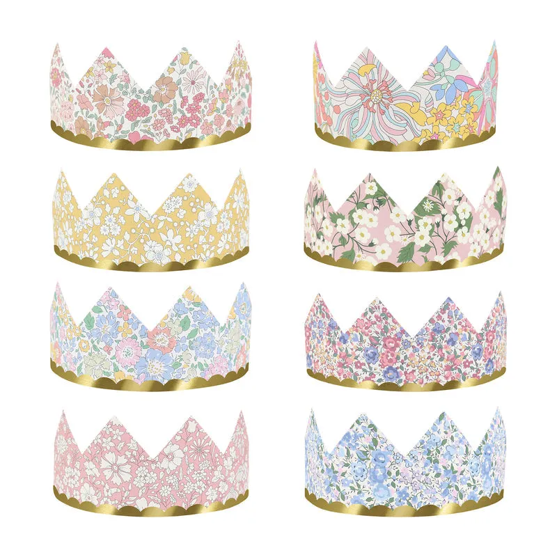 Meri Meri x Liberty Party Crowns 8pk.