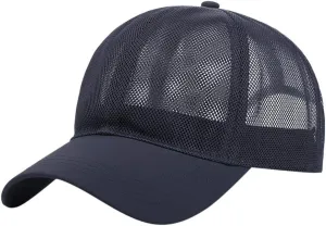 Mesh Baseball Cap Breathable 𝗖ooling Unstructured Quick-Dry Adjustable Casual Outdoor Trucker Hats Men Women
