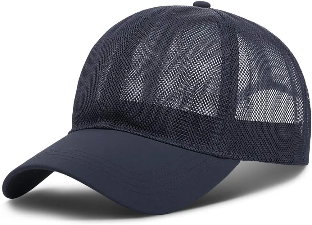 Mesh Baseball Cap Breathable 𝗖ooling Unstructured Quick-Dry Adjustable Casual Outdoor Trucker Hats Men Women