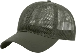 Mesh Baseball Cap Breathable 𝗖ooling Unstructured Quick-Dry Adjustable Casual Outdoor Trucker Hats Men Women