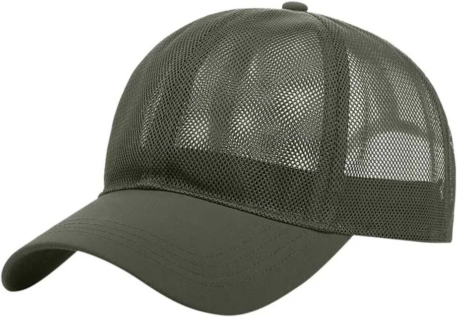 Mesh Baseball Cap Breathable 𝗖ooling Unstructured Quick-Dry Adjustable Casual Outdoor Trucker Hats Men Women