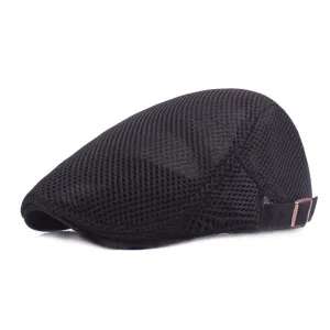 Mesh Breathable Adjustable Beret Cap