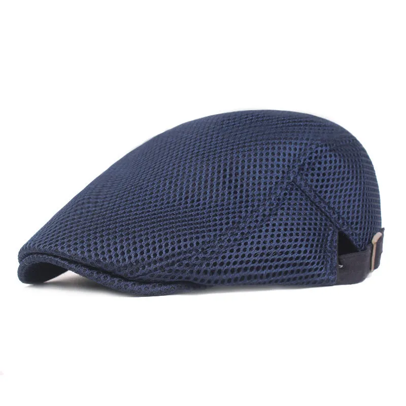Mesh Breathable Adjustable Beret Cap