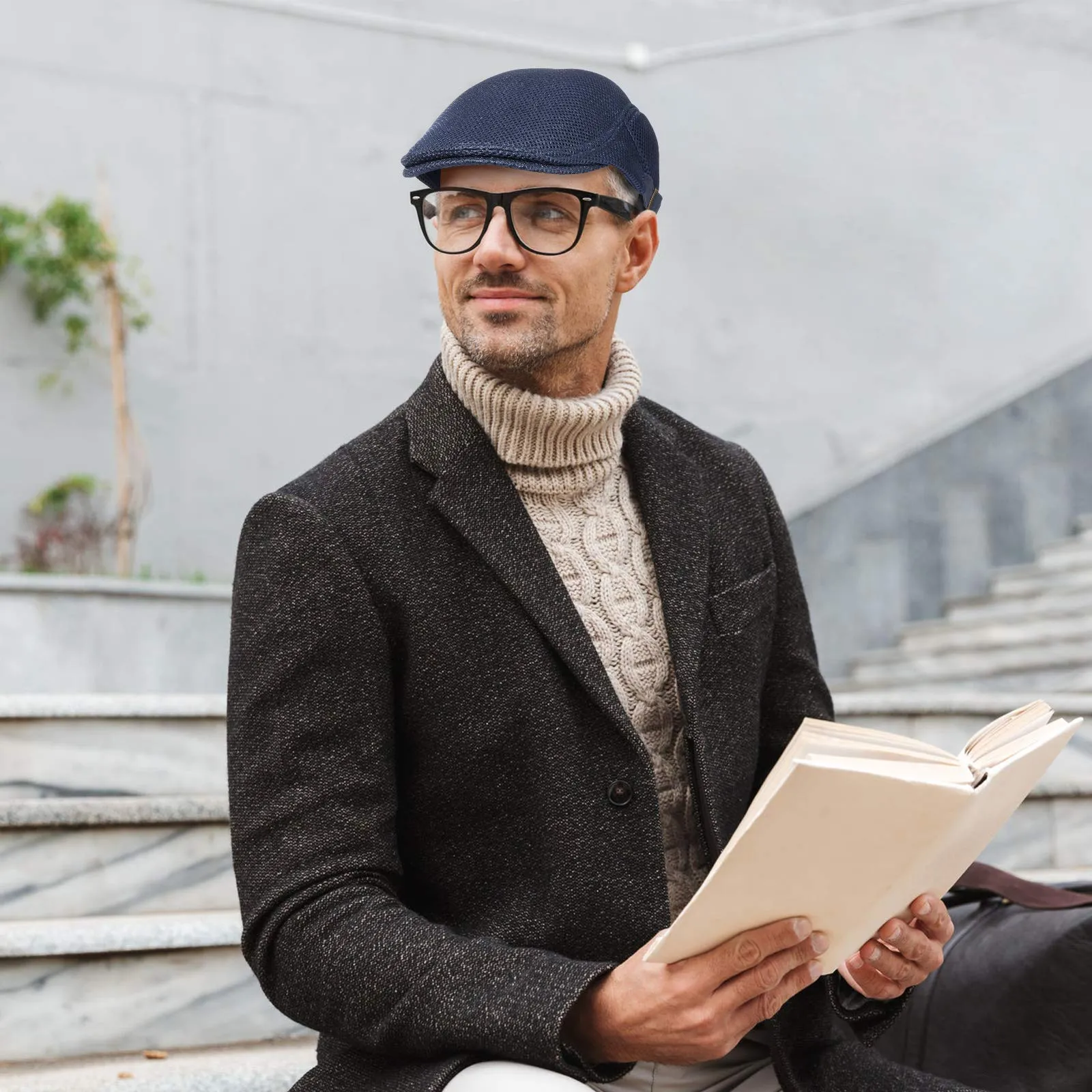 Mesh Breathable Adjustable Beret Cap