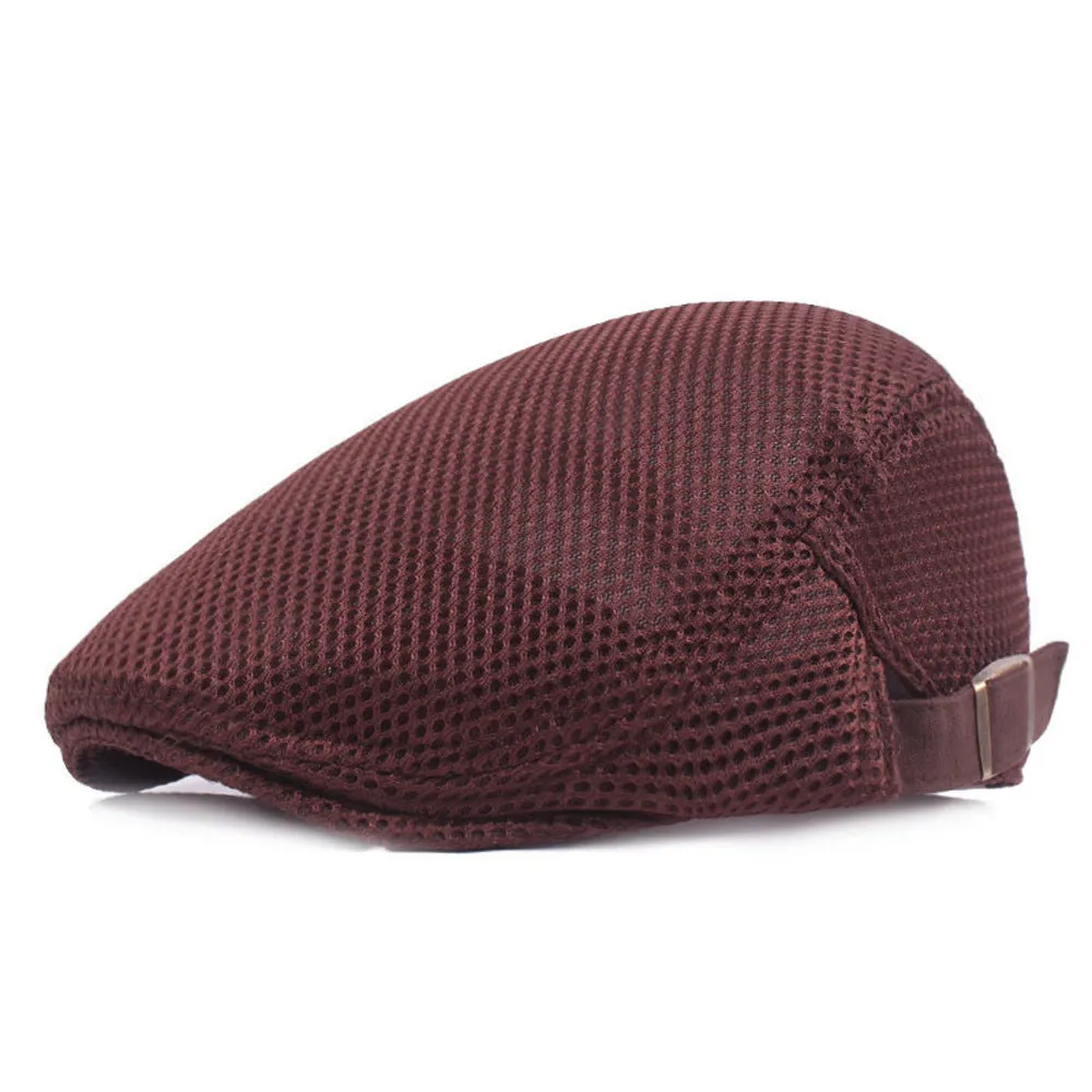 Mesh Breathable Adjustable Beret Cap