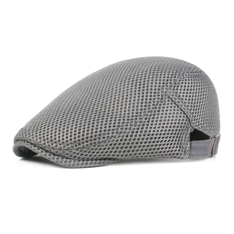 Mesh Breathable Adjustable Beret Cap